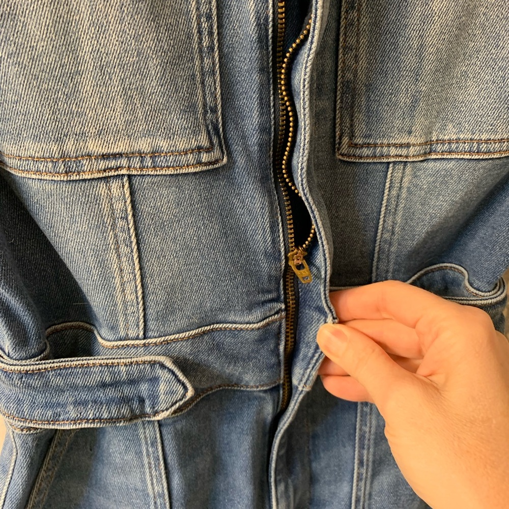 NWT Good American “fit for success” denim jumpsuit - Picture 10 of 13